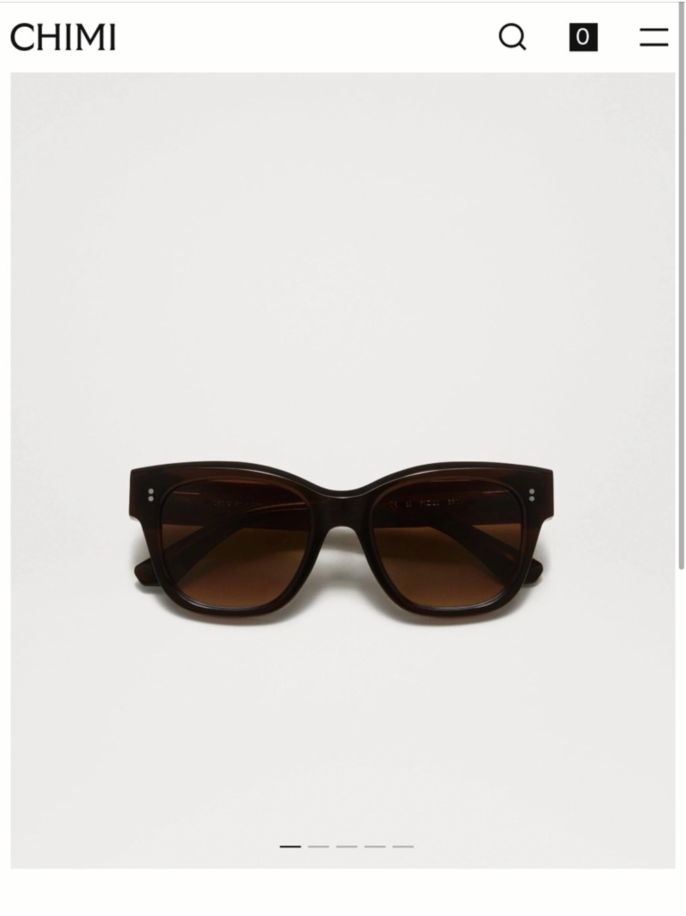 CHIMI Brown Square Sunglasses